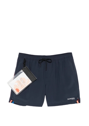 Sundek logo-print swim shorts - Blue