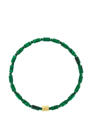 LUIS MORAIS malachite beaded bracelet - Gold