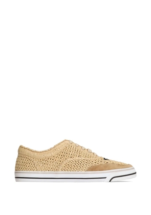 Dolce & Gabbana DG sailing sneakers in raffia - Neutrals