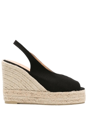 Castañer Barbara 70mm wedge espadrilles - Black