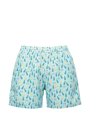 MC2 Saint Barth graphic-print drawstring swim shorts - Blue