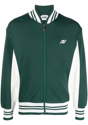 Autry logo-embroidered bomber jacket - Green