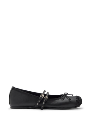 Castañer Gina crochet-toe ballet flats - Black