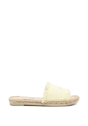 MC2 Saint Barth Luz Fringe logo-embroidered sandals - Yellow