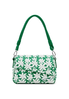 Desigual textured floral tote bag - Green
