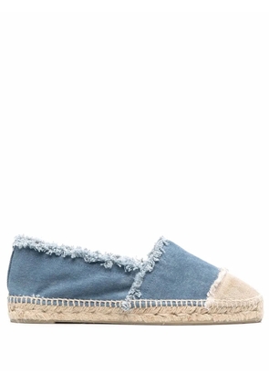 Castañer frayed detail espadrilles - Blue