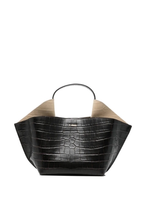 REE PROJECTS mini Ann croc-effect Ann tote bag - Brown