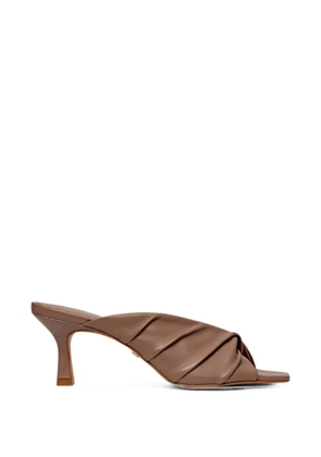 CARRANO ruched effect sandals - Brown