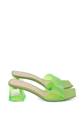 Gianvito Rossi Cosmic square-toe sandals - Green