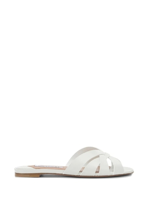 Aquazzura knotted-strap leather sandals - White