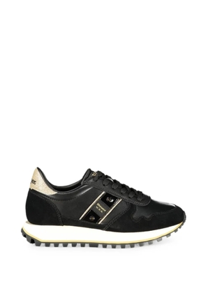 Blauer glitter-detail panelled sneakers - Black