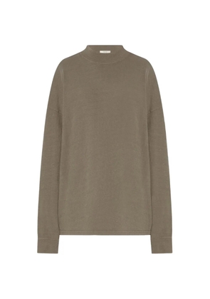 The Row Raveena long-sleeve sweater - Brown