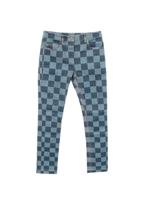 Louis Vuitton Pre-Owned 2010s Damier denim jeans - Blue