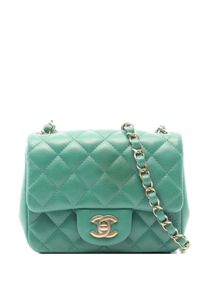 CHANEL Pre-Owned mini Classic Flap shoulder bag - Green