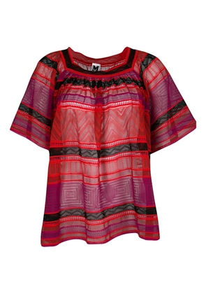Missoni Pre-Owned geometric-pattern top - Red