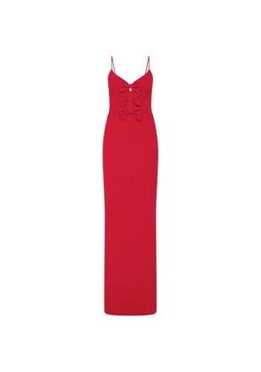 Rebecca Vallance Precious bow-embellished cutout gown - Red