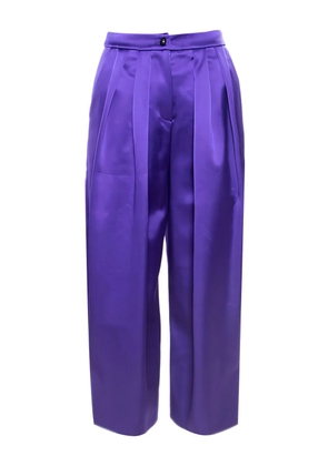 Emporio Armani Pre-Owned pleated-details trousers - Purple