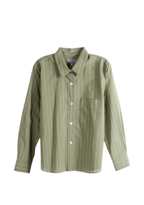 Margaret Howell striped-print long-sleeve shirt - Green