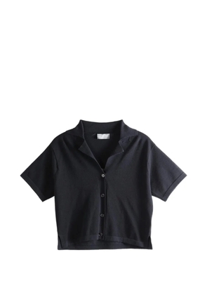 Margaret Howell short-sleeve button-up shirt - Black