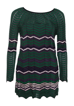 Missoni Pre-Owned chevron knitted top - Green