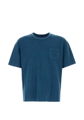 visvim patch-detail pocket T-shirt - Blue