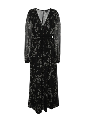 Just Cavalli Vintage v-neck dress - Black