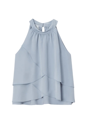 b+ab layered ruffled blouse - Blue