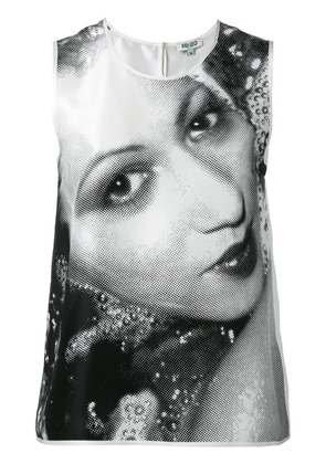 Kenzo classic print tank top - White