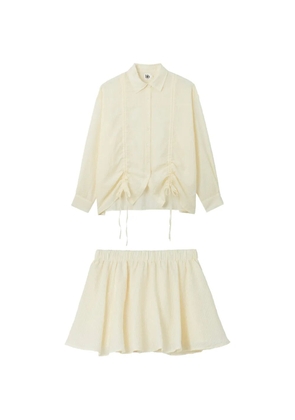 b+ab shirt and mini skirt set - Yellow