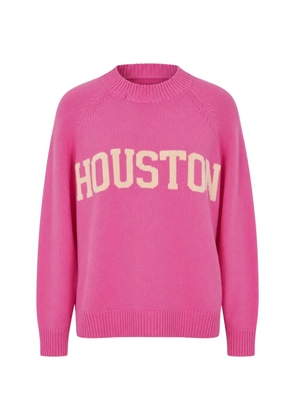 Christy Lynn lettering-print sweater - Pink