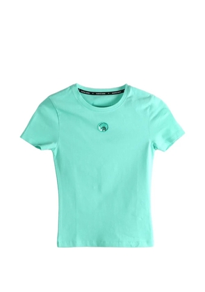 Marine Serre logo-patch T-shirt - Green