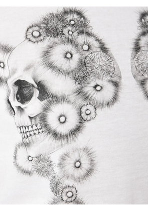 Alexander McQueen double skull print T-shirt - White
