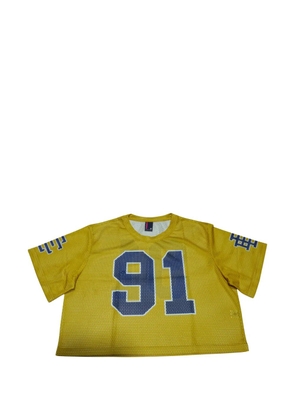 ERIC EMANUEL EE cropped mesh T-shirt - Yellow