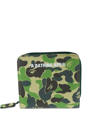 A BATHING APE® mini ABC Camo wallet - Green