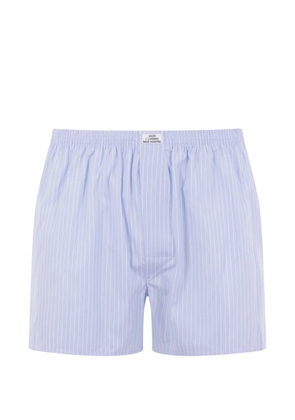 SALON C. LUNDMAN striped cotton boxers - Blue