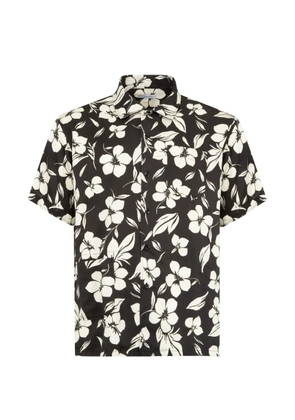 Engineered Garments floral-print Camp shirt - Black