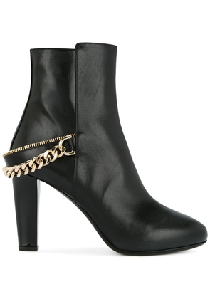 Lanvin chain detail ankle boots - Black