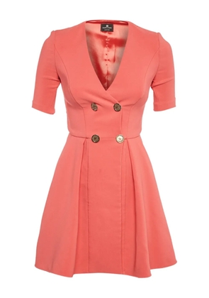 Elisabetta Franchi double-breasted mini dress - Orange