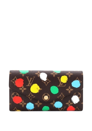 Louis Vuitton Pre-Owned Sarah Wallet NM Yayoi Kusama Painted Dots Monogram Canvas small wallets - Brown