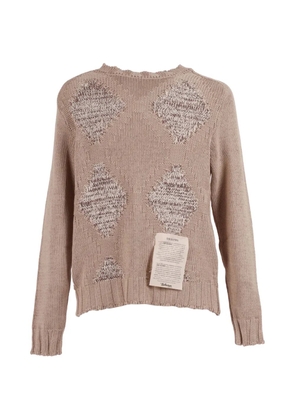 Ballantyne Raw Diamond intarsia-knit sweater - Neutrals