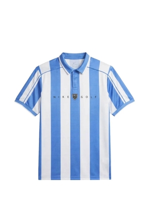 Nike Fairway striped logo-patch polo shirt - Blue