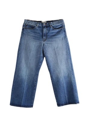 The Elder Statesman Hunter faded pressed-crease jeans - Blue