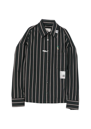 MAISON MICHEL KIDS striped shirt - Black