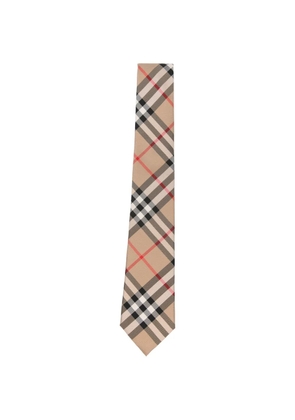 Burberry check-pattern tie - Neutrals