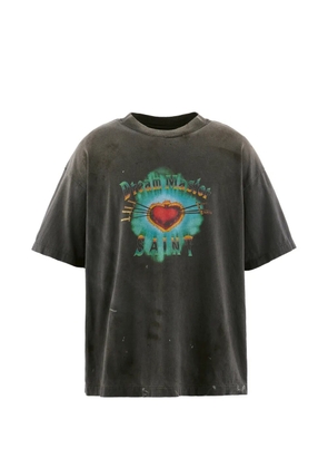 SAINT MXXXXXX graphic-print T-shirt - Black