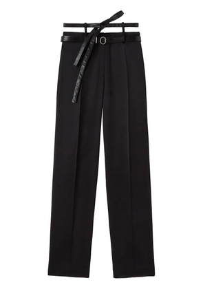 Jil Sander belted tailored trousers - Black