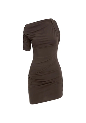 Jacquemus drapeado draped dress - Brown