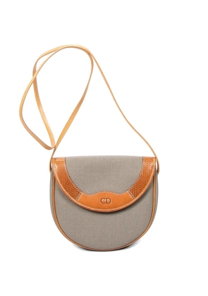 Christian Dior Pre-Owned CD logo-plaque shoulder bag - Grey