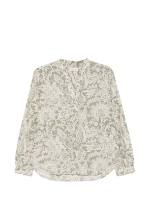 Marc O'Polo floral-print long-sleeve blouse - Green