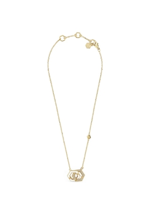 Philipp Plein Legacy hexagon necklace - Gold